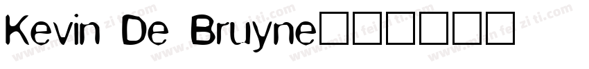 Kevin De Bruyne字体转换